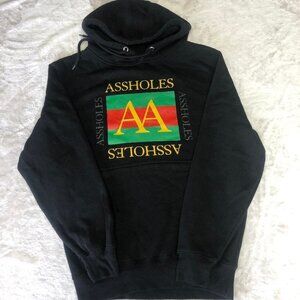 NWOT Assholes Live Forever Unisex Pullover Hoodie Size Small